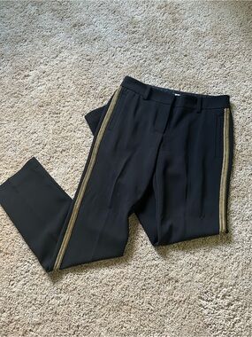 black dress pants with gold stripe Trina Turk | & Jumpsuits | Trina Turk Tailored Pants CORSET